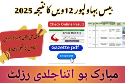 Now Bise Bahawalpur 12th Result 2025 bisebwp.edu.pk | Don’t Miss